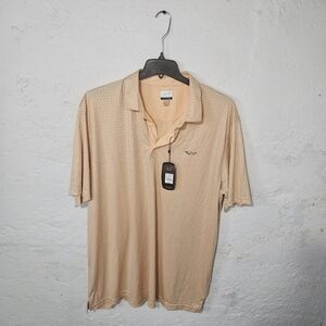 Greg Norman Play Dry Polo Shirt Mens XXXL Peach Golf Performance Microfiber NWT